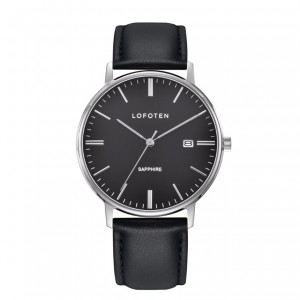 LOFOTEN F-8109M-SS4 Silver Black Man Leather